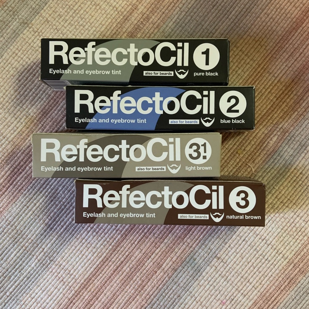 4pcs RefectoCil Eyelash and Eyebrow Tint Set